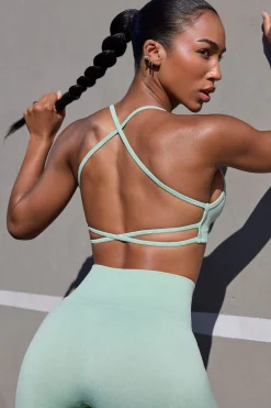 Oh Polly Sports Bras | Matching Sets^Super Sculpt Seamless Open Back Sports Bra in Pistachio