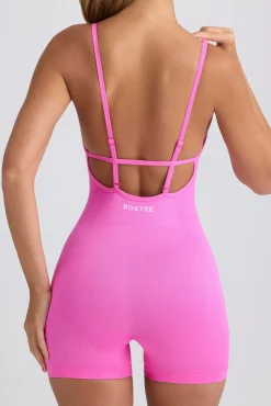Oh Polly Unitards | Matching Sets^Super Sculpt Seamless Open-Back Unitard in Sugar Pink SugarPink