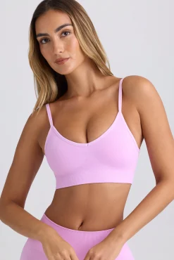 Oh Polly Matching Sets | Sports Bras^Super Sculpt Seamless Scoop-Back Sports Bra in Violet Pink VioletPink