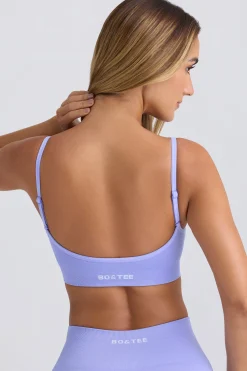 Oh Polly Matching Sets | Sports Bras^Super Sculpt Seamless Scoop-Back Sports Bra in Periwinkle