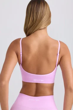 Oh Polly Matching Sets | Sports Bras^Super Sculpt Seamless Scoop-Back Sports Bra in Violet Pink VioletPink