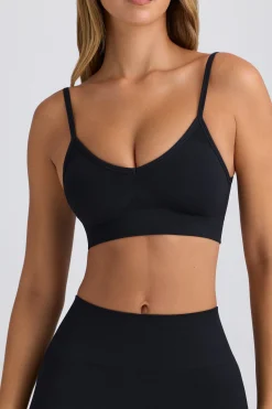 Oh Polly Matching Sets | Sports Bras^Super Sculpt Seamless Scoop-Back Sports Bra in Black