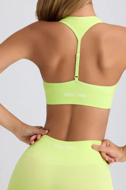 Oh Polly Matching Sets | Sports Bras^Super Sculpt Seamless T-Back Sports Bra in Key Lime KeyLime