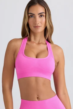 Oh Polly Matching Sets | Sports Bras^Super Sculpt Seamless T-Back Sports Bra in Sugar Pink SugarPink