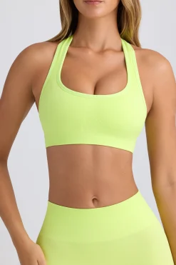 Oh Polly Matching Sets | Sports Bras^Super Sculpt Seamless T-Back Sports Bra in Key Lime KeyLime