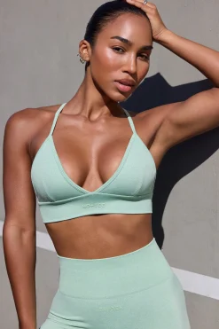 Oh Polly Women'S Clothing Sale - $65 And Under | Women'S Clothing Sale - $40 And Under^Super Sculpt Seamless Triangle Sports Bra in Pistachio