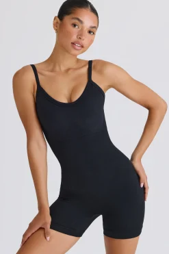 Oh Polly Unitards^Super Sculpt Seamless Unitard in Black