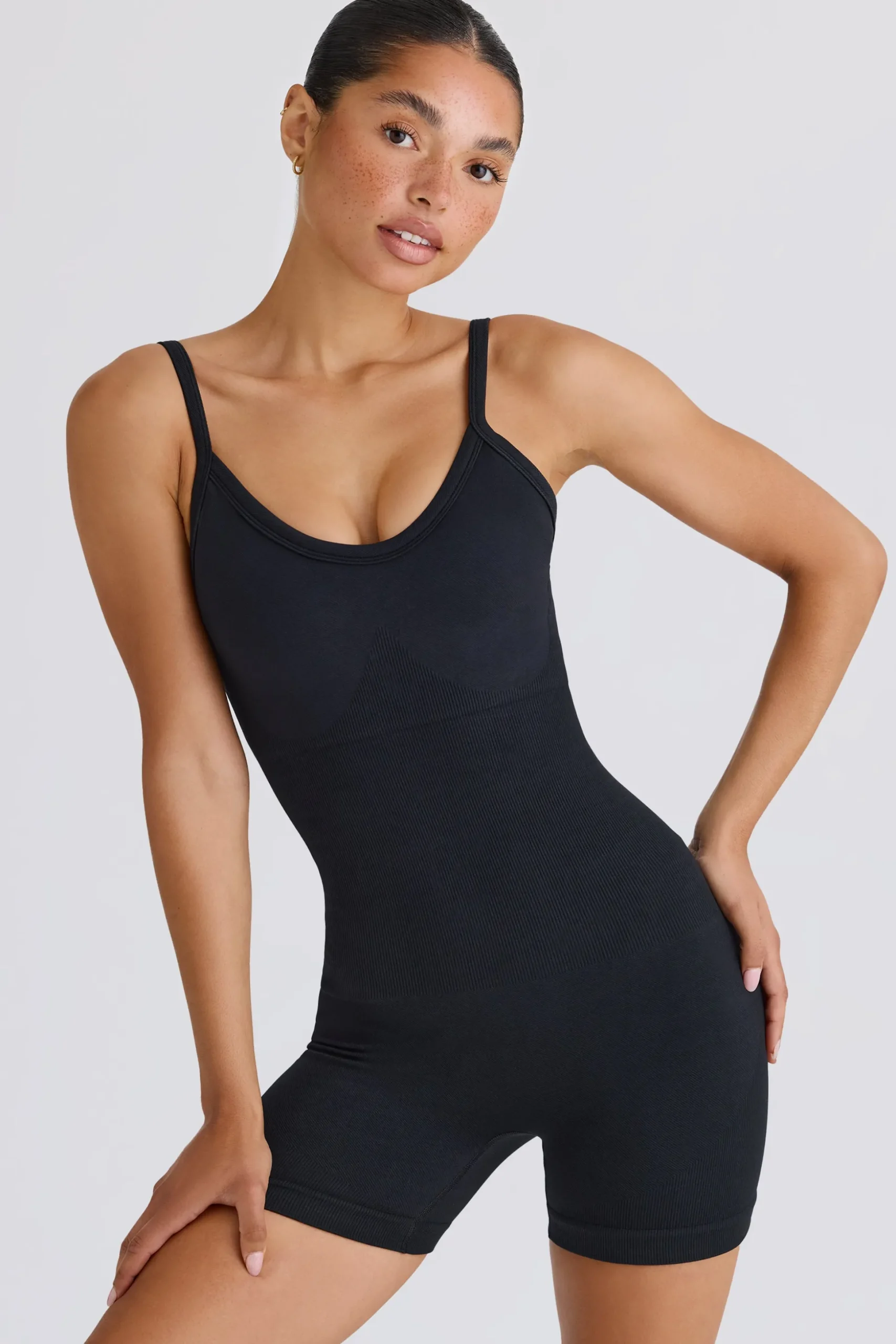 Oh Polly Unitards^Super Sculpt Seamless Unitard in Black