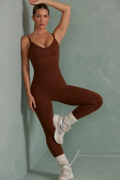 Oh Polly Women'S Clothing Sale - $65 And Under | Women'S Clothing Sale - $40 And Under^Super Sculpt Unitard in Copper Brown CopperBrown