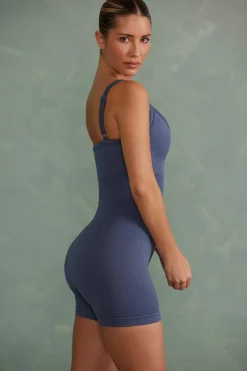 Oh Polly Women'S Clothing Sale - $65 And Under^Super Sculpt Unitard in Steel Blue SteelBlue