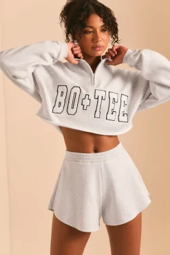 Oh Polly Matching Sets | Shorts^Sweat Shorts in Heather Grey HeatherGrey