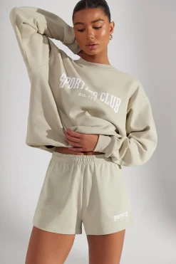 Oh Polly Women'S Clothing Sale - $65 And Under | Women'S Clothing Sale - $40 And Under^Sweat Shorts in Limestone