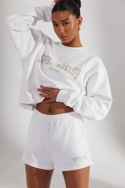 Oh Polly Women'S Clothing Sale - $65 And Under | Women'S Clothing Sale - $40 And Under^Sweat Shorts in White