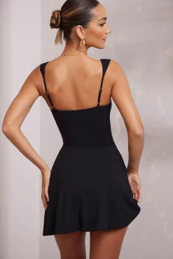 Oh Polly Elevated Essentials | Tencel™ Modal Dresses^Sweetheart Neckline Mini Dress in Black