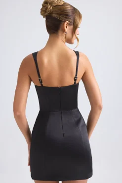 Oh Polly Party Dresses | Birthday^Sweetheart-Neck A-Line Mini Dress in Black