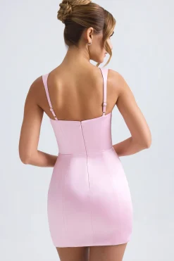 Oh Polly Party Dresses | Birthday^Sweetheart-Neck A-Line Mini Dress in Light Pink LightPink
