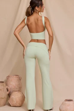 Oh Polly Women'S Clothing Sale - $65 And Under | Women'S Clothing Sale - $40 And Under^Tall Mid-Rise Straight Leg Trousers in Light Sage LightSage