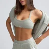Oh Polly Matching Sets | Shorts^Terry Towelling Shorts in Sage Grey SageGrey