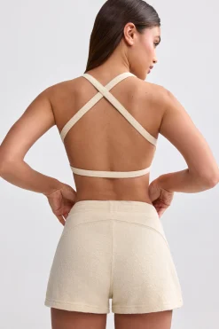 Oh Polly Matching Sets | Shorts^Terry Towelling Shorts in Cream
