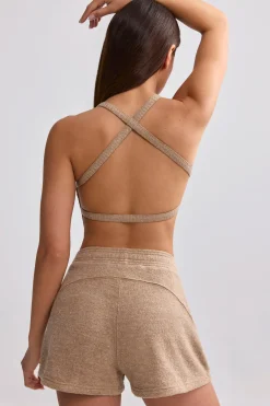 Oh Polly Matching Sets | Shorts^Terry Towelling Shorts in Mocha Brown MochaBrown