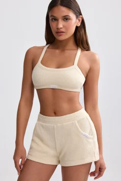 Oh Polly Matching Sets | Shorts^Terry Towelling Shorts in Cream