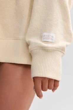 Oh Polly Tracksuits | Sweatshirts^Terry Towelling V-Neck Hoodie in Cream