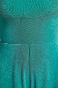 Oh Polly Women'S Clothing Sale - $65 And Under^Textured Jersey Asymmetric Cut Out Back Playsuit in Teal