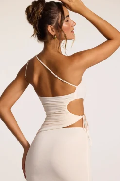 Oh Polly Skirts & Skorts | Bride To Be^Textured Jersey Low-Rise Maxi Skirt in Ivory