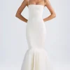Oh Polly Bride To Be | Tulle Dresses^Tulle Hem Fishtail Gown in Ivory