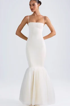 Oh Polly Bride To Be | Tulle Dresses^Tulle Hem Fishtail Gown in Ivory