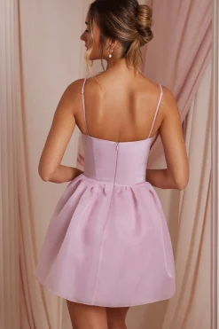 Oh Polly Women'S Clothing Sale - $65 And Under | Wedding Guest^Tulle Skirt Corset Mini Dress in Dusty Pink DustyPink