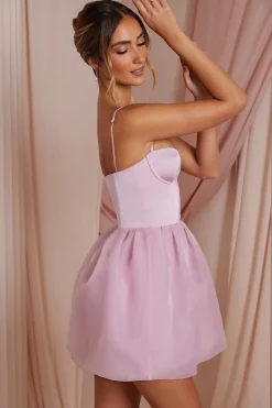 Oh Polly Women'S Clothing Sale - $65 And Under | Wedding Guest^Tulle Skirt Corset Mini Dress in Dusty Pink DustyPink