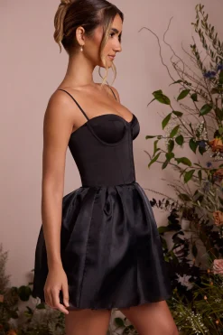 Oh Polly Party Dresses | Birthday^Tulle Skirt Corset Mini Dress in Black