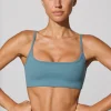 Oh Polly Women'S Clothing Sale - $65 And Under | Women'S Clothing Sale - $40 And Under^Twist Back Scoop Neck Sports Bra in Slate Blue SlateBlue