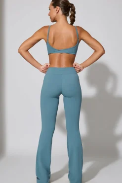 Oh Polly Women'S Clothing Sale - $65 And Under | Women'S Clothing Sale - $40 And Under^Twist Waist Flare Leggings in Slate Blue SlateBlue