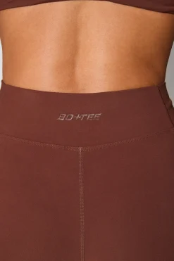 Oh Polly Matching Sets | Leggings^Twist Waist Flare Leggings in Chocolate