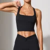 Oh Polly Matching Sets | Shorts^Twist Waist Mini Shorts with Pockets in Black