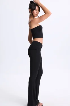 Oh Polly Women'S Clothing Sale - $65 And Under | Women'S Clothing Sale - $40 And Under^Twist-Front Flared Trousers in Black