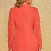 Oh Polly Women'S Clothing Sale - $65 And Under | Women'S Clothing Sale - $40 And Under^Unfinished Business High Waisted Belted Tailored Shorts in Red