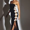 Oh Polly Party Dresses | Holiday Party Dresses & Outfits^Velvet Bow Detail Maxi Dress in Jet Black JetBlack