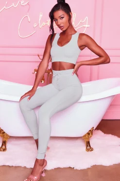 Oh Polly Women'S Clothing Sale - $65 And Under | Women'S Clothing Sale - $40 And Under^We Chillin’ High Waisted Leggings in Grey