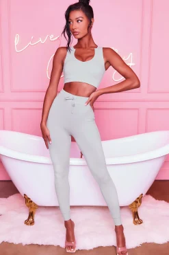 Oh Polly Women'S Clothing Sale - $65 And Under | Women'S Clothing Sale - $40 And Under^We Chillin’ Petite High Waisted Leggings in Grey