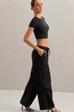 Oh Polly Women'S Clothing Sale - $65 And Under | Women'S Clothing Sale - $40 And Under^Wide Leg Cargo Trousers in Black