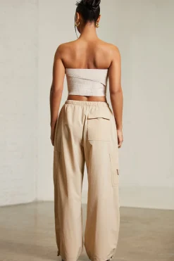 Oh Polly Women'S Clothing Sale - $65 And Under | Women'S Clothing Sale - $40 And Under^Wide Leg Cargo Trousers in Beige