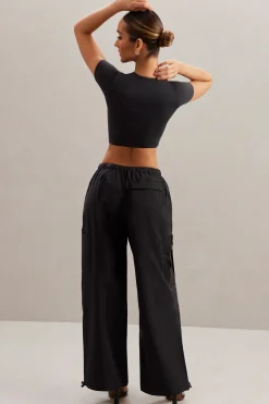 Oh Polly Women'S Clothing Sale - $65 And Under | Women'S Clothing Sale - $40 And Under^Wide Leg Cargo Trousers in Black