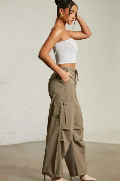 Oh Polly Women'S Clothing Sale - $65 And Under | Women'S Clothing Sale - $40 And Under^Wide Leg Cargo Trousers in Green