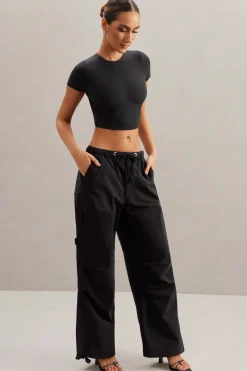 Oh Polly Women'S Clothing Sale - $65 And Under | Women'S Clothing Sale - $40 And Under^Wide Leg Cargo Trousers in Black