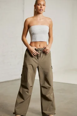 Oh Polly Women'S Clothing Sale - $65 And Under | Women'S Clothing Sale - $40 And Under^Wide Leg Cargo Trousers in Green