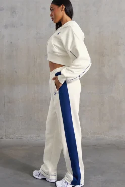 Oh Polly Tracksuits | Matching Sets^Wide Leg Sweatpants in White