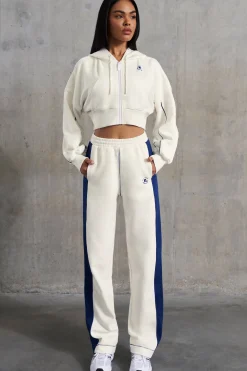 Oh Polly Tracksuits | Matching Sets^Wide Leg Sweatpants in White
